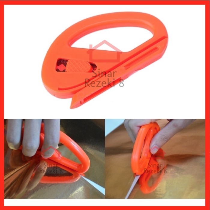 

Cutter Pisau Alat Pemotong Sticker MERAH / Potong Safety Vinyl Decal Kertas