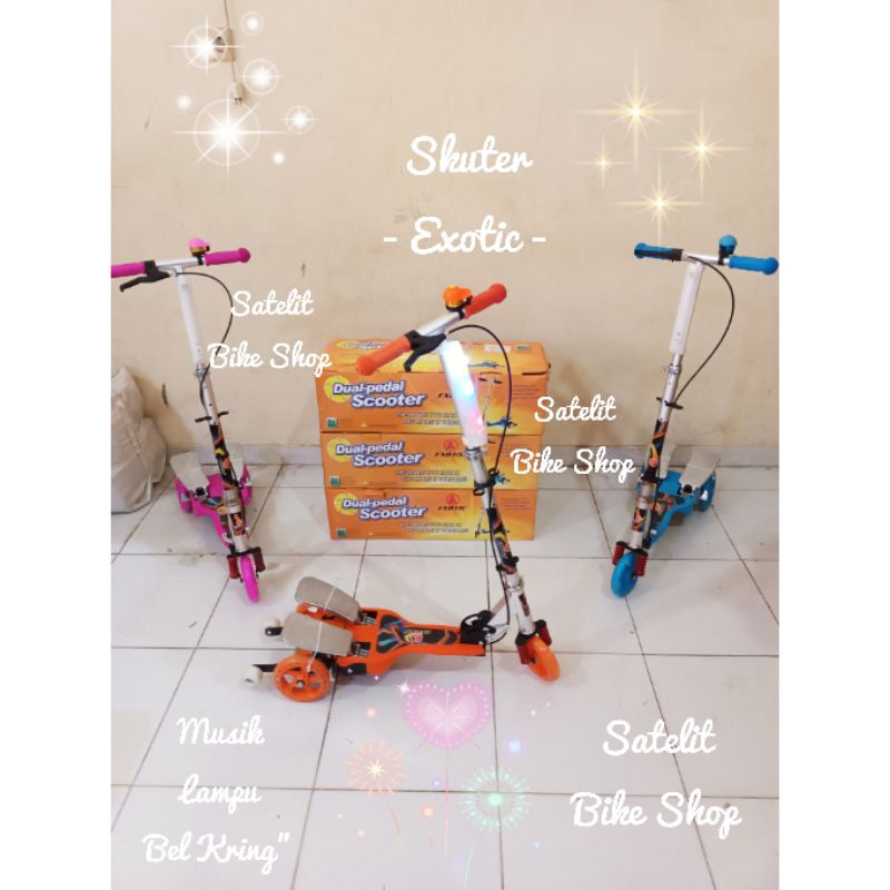 Scooter Anak RMB Happy / Skuter Vita Dua Pedal Genjot / Otoped Skuter Exotic Skuter Anak Murah Bagus