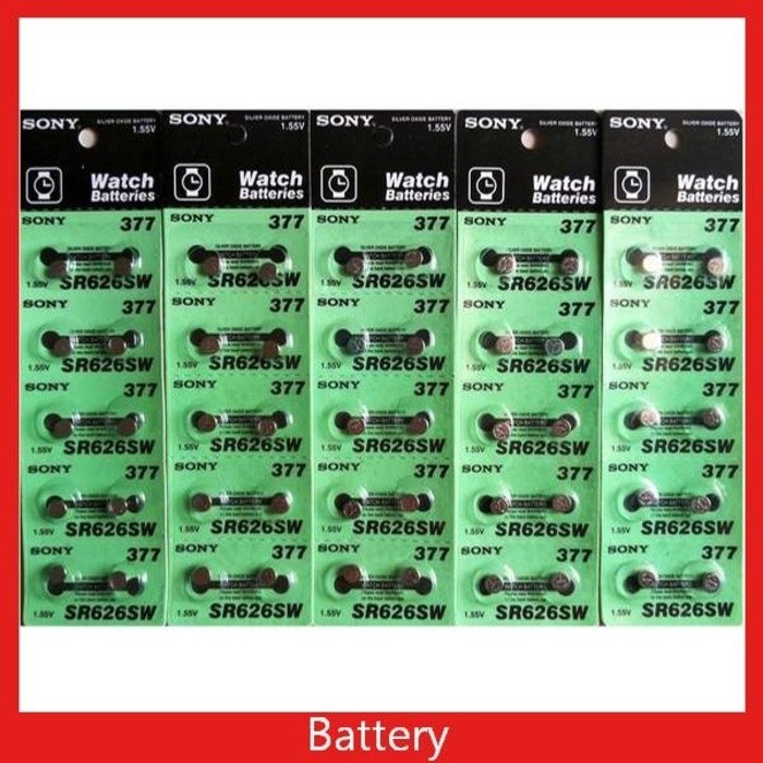 BATU BATERAI BATRE BATRAI BATTERY jam tangan kecil sr626sw  377 377a 377s lr626 button cell alexandr