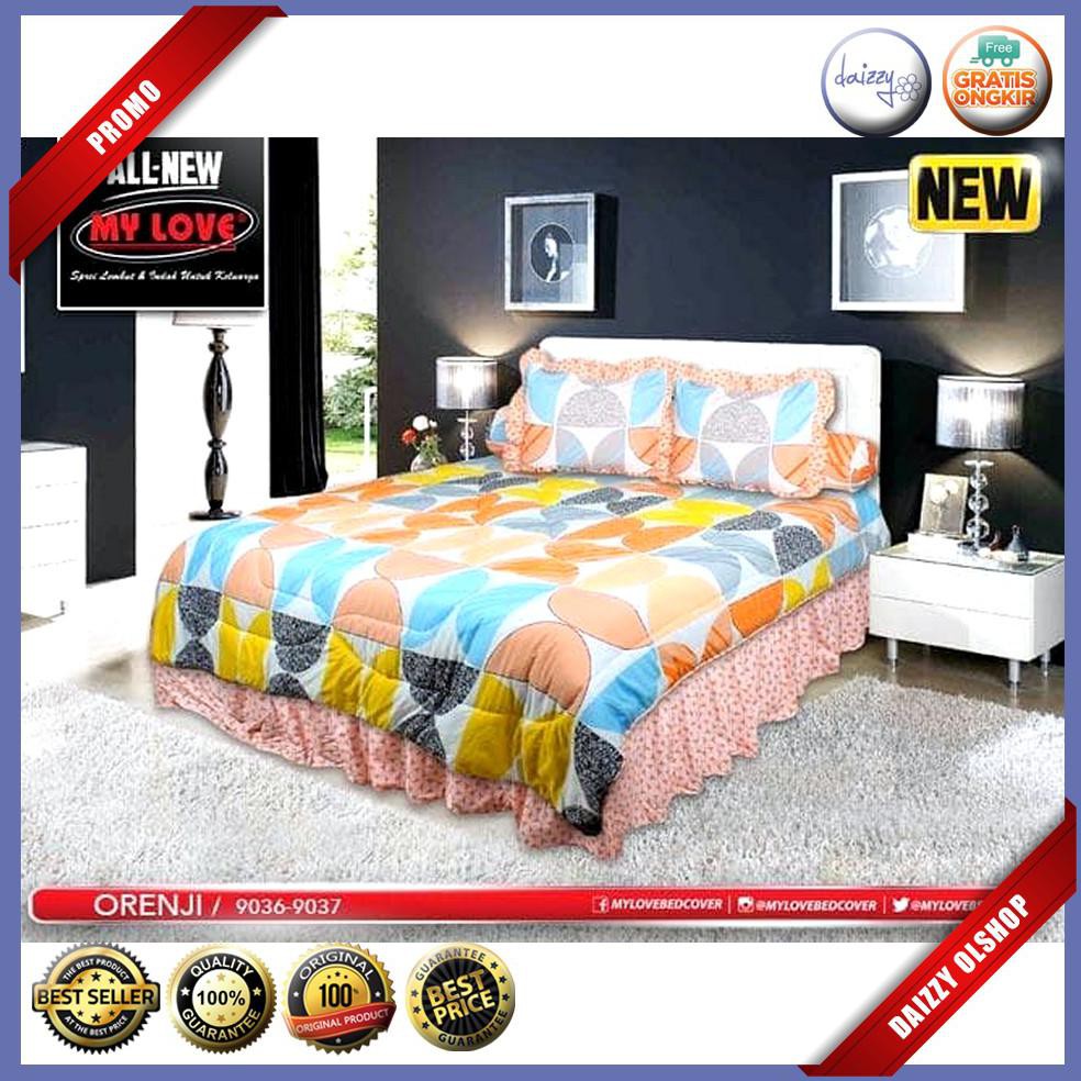 Bedcover My love 180 x 200 Orenji ( Flat ) BMSB104
