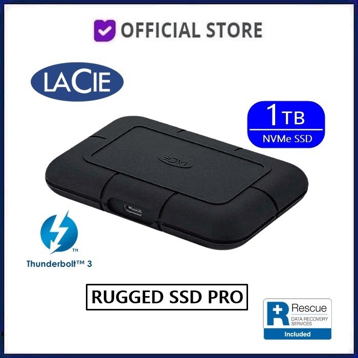 LaCie Rugged SSD Pro 1TB Thunderbolt 3 1 TB murah