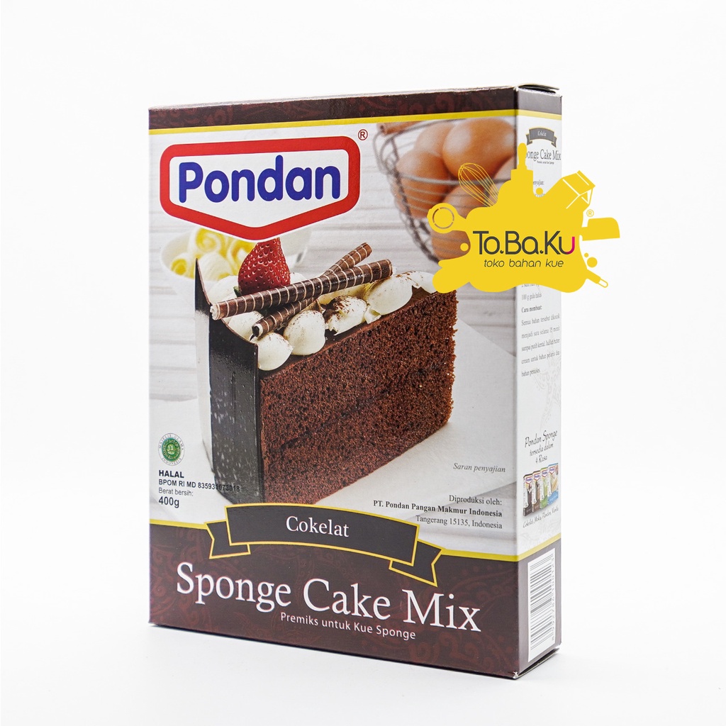 

Pondan Cake Mix Sponge Coklat 400gr