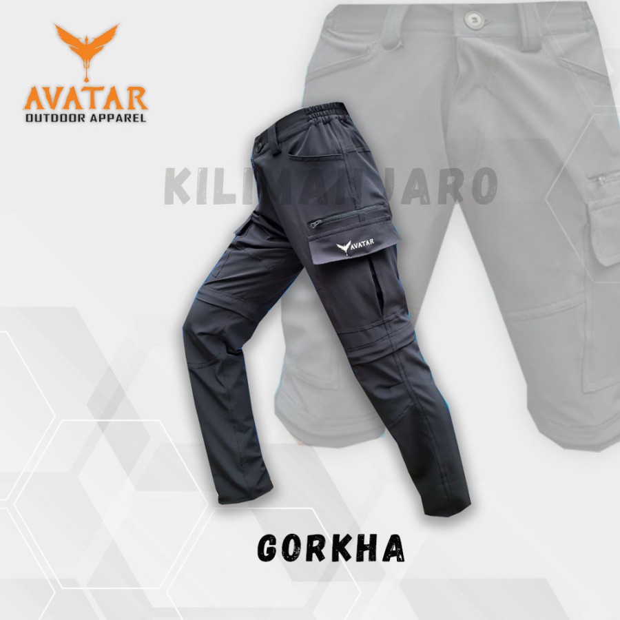 Celana Sambung Outdoor Avatar Gorkha Celana Kargo Celana Cargo Avatar Gorkha