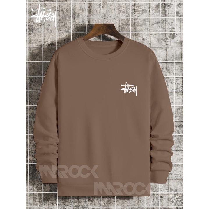 Sweater Distro Pria Crewneck Stussy