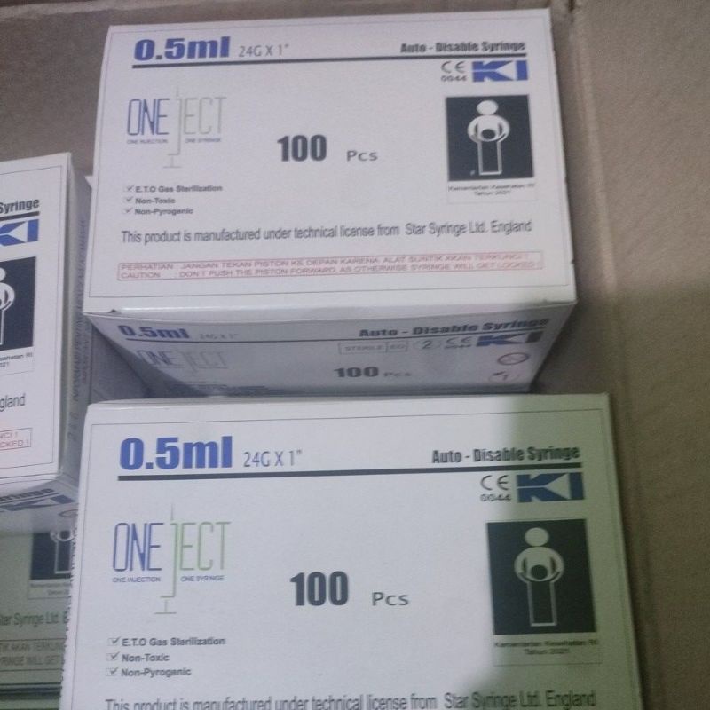 spuit 0.5ml onejeck/jarum suntik 0.5ml onejack