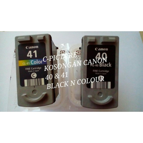 Langsung Order KOSONGAN CANON PG 40 & CL 41 BLACK COLOUR INK CATRIDGE terbaik