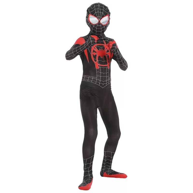 Kostum Spiderman  Anak dan Dewasa  Hitam  good ok