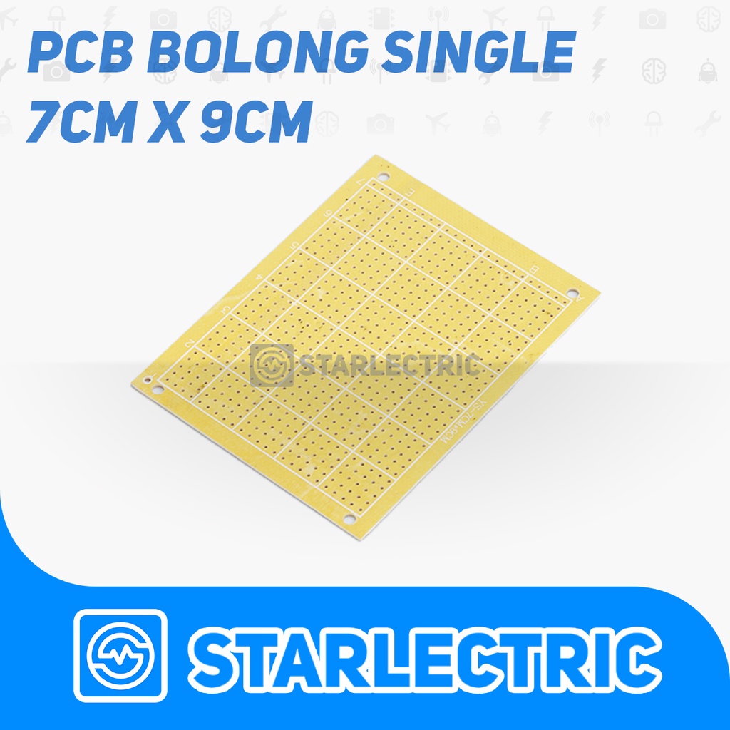 PCB Bolong 7x9 Cm Single Side PCB Titik Lubang IC 7cm x 9cm Prototype