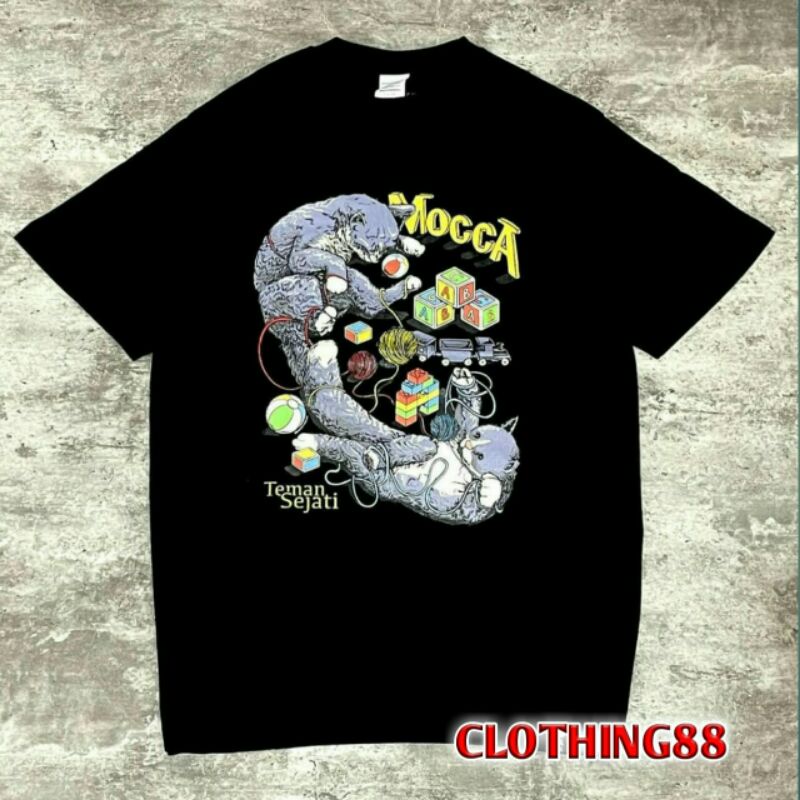 T-Shirt - Band Mocca - Kaos Musik Mocca - Teman Sejati