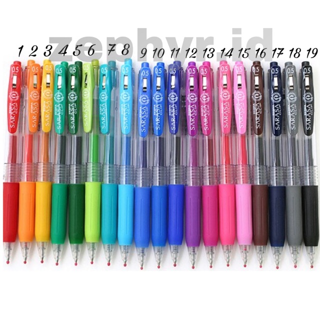 

Pulpen Gel Zebra Sarasa Clip 0,5 mm