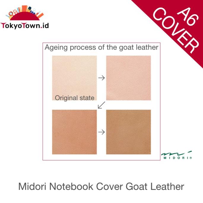 

Midori Notebook Goat Leather Cover A6