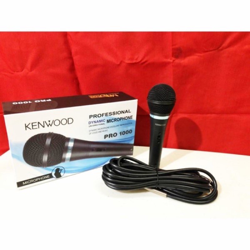 Mic Kabel Kenwood Pro 1000 Original Dynamic mic Vocal