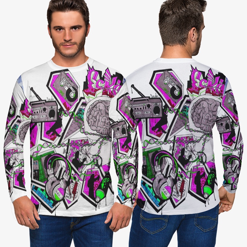 Kaos Pria Ecko Unltd Tshirt Bahan Polyester Jersey Casual Style Fashionable Unisex Tees