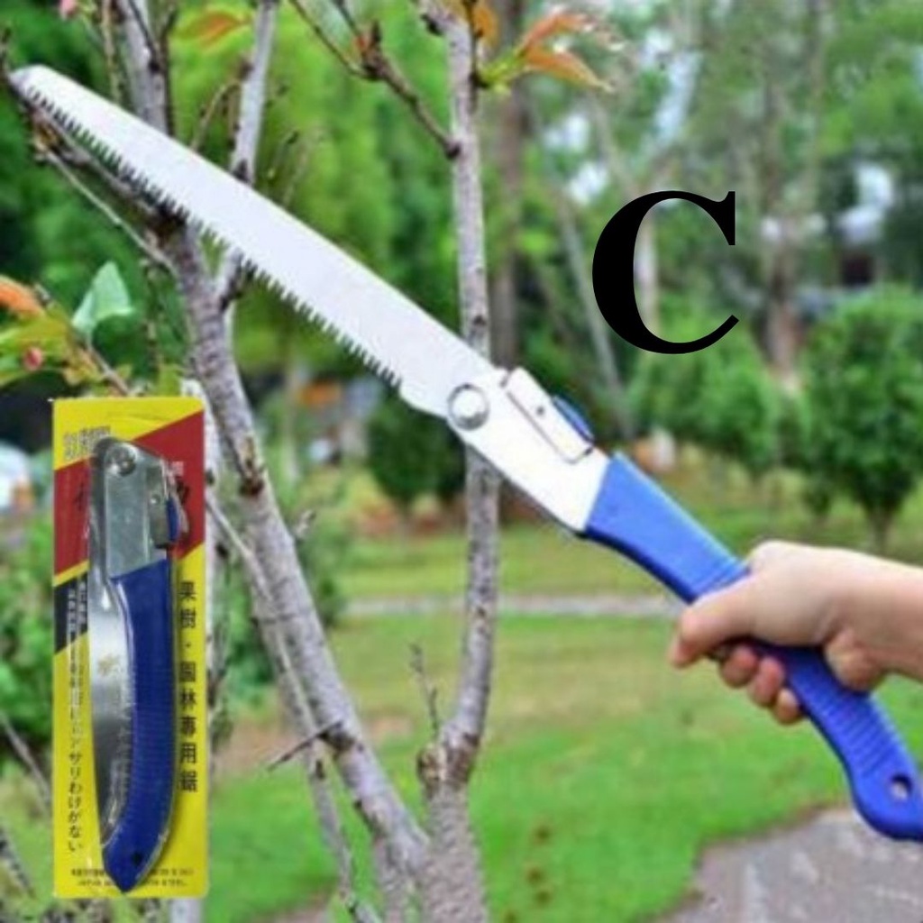Gergaji Kayu Mini Lipat Portable Gergaji Tangan Multifungsi Folding Saw Dahan Ranting Pohon Bonsai-C