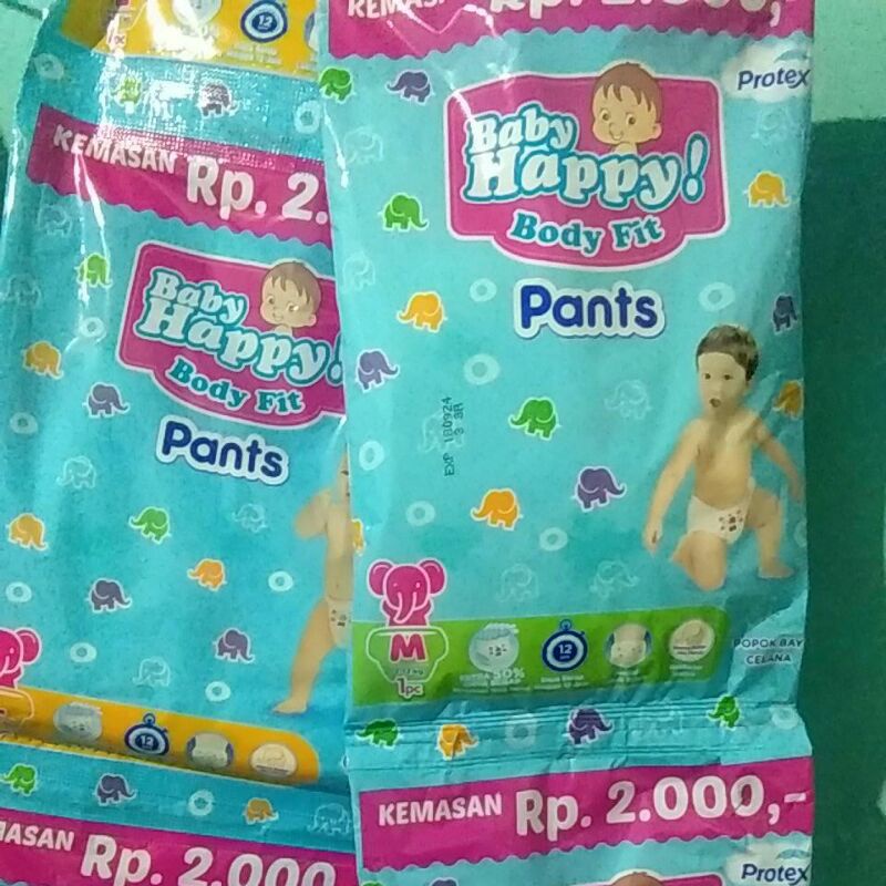 pampers baby happy renceng/renteng isi 6 pcs