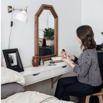 meja rias gantung/meja rias putih duco