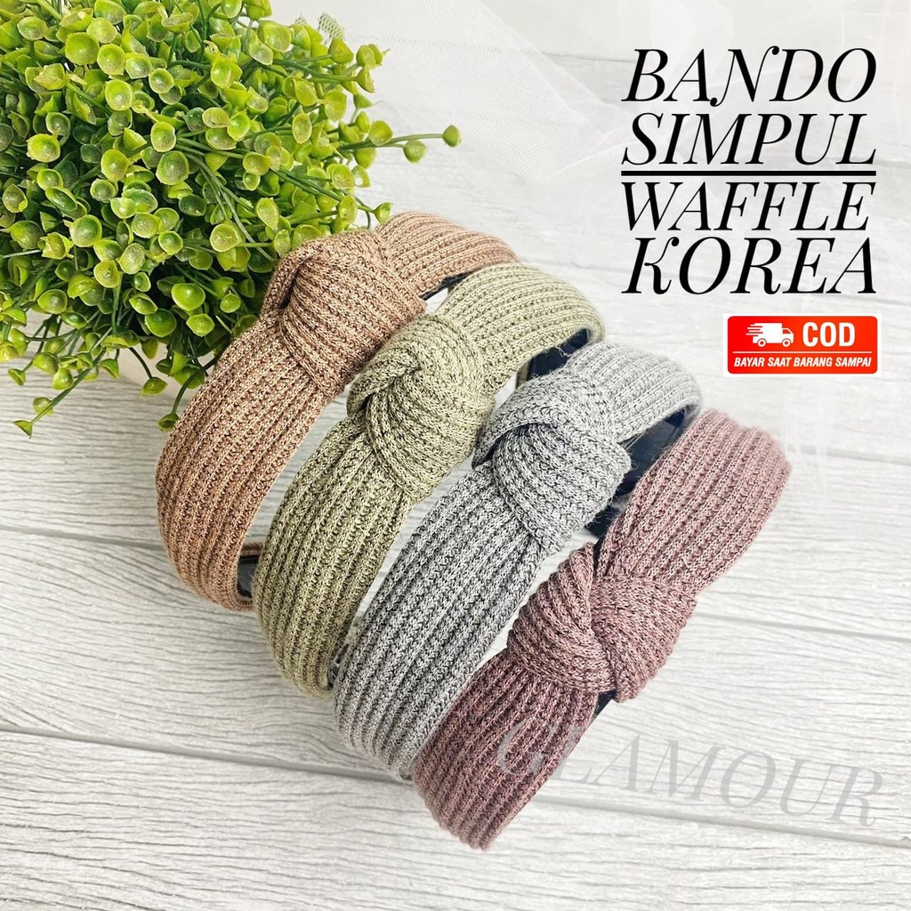 (COD)BANDO SIMPUL WAFFLE SWEETS BANDANA PREMIUM / STYLE KOREA PREMIUM