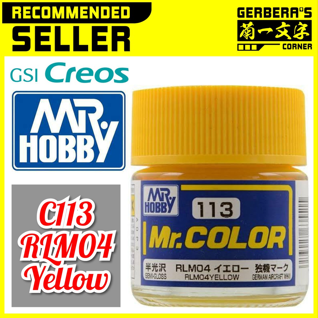 

Mr Color C113 RLM04 Yellow - Mr. Hobby - Lacquer Paint