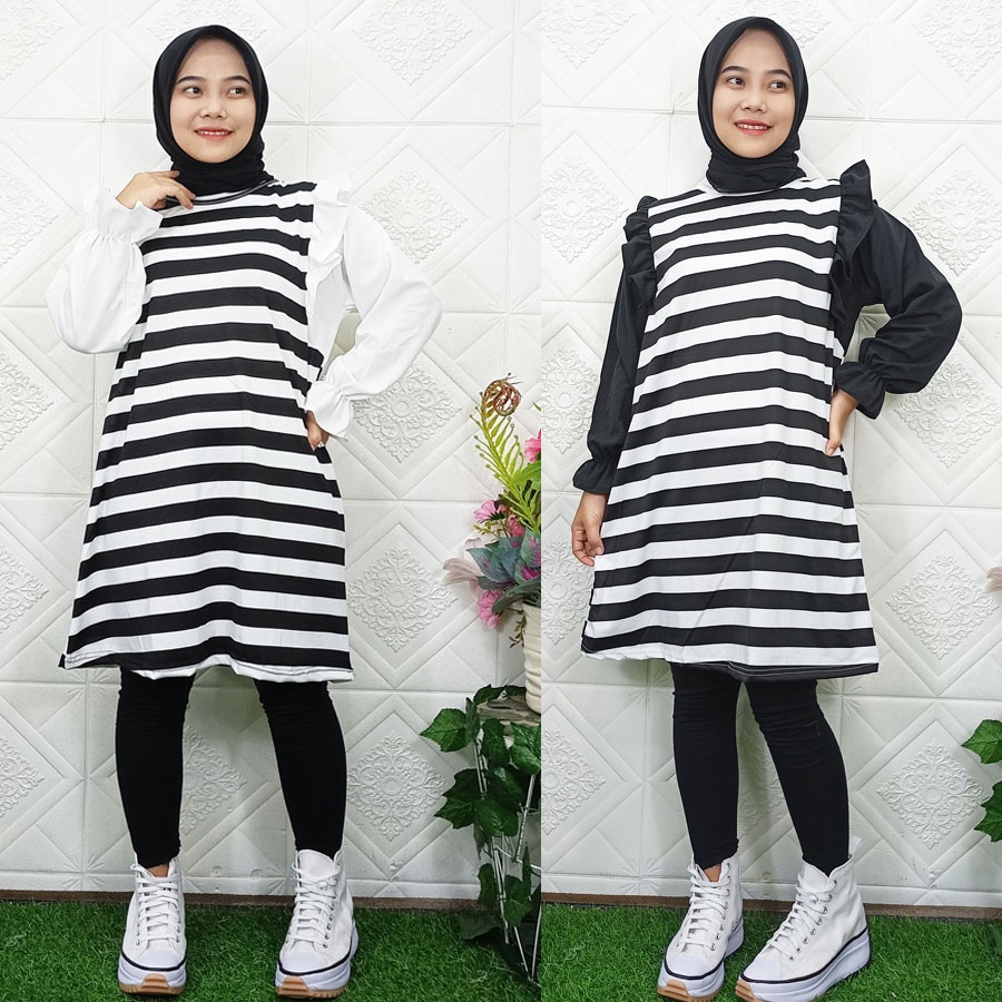 RITHA TUNIK SALUR LENGAN KERUT CARLINA FASHION