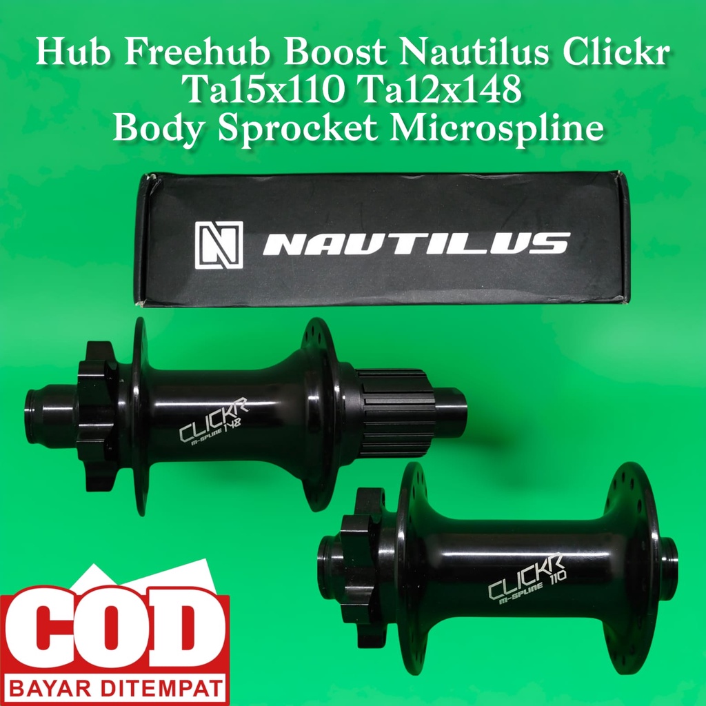 Hub Freehub Boost Nautilus Clickr Ta15x110 Ta12x148 Body Sprocket Microspline