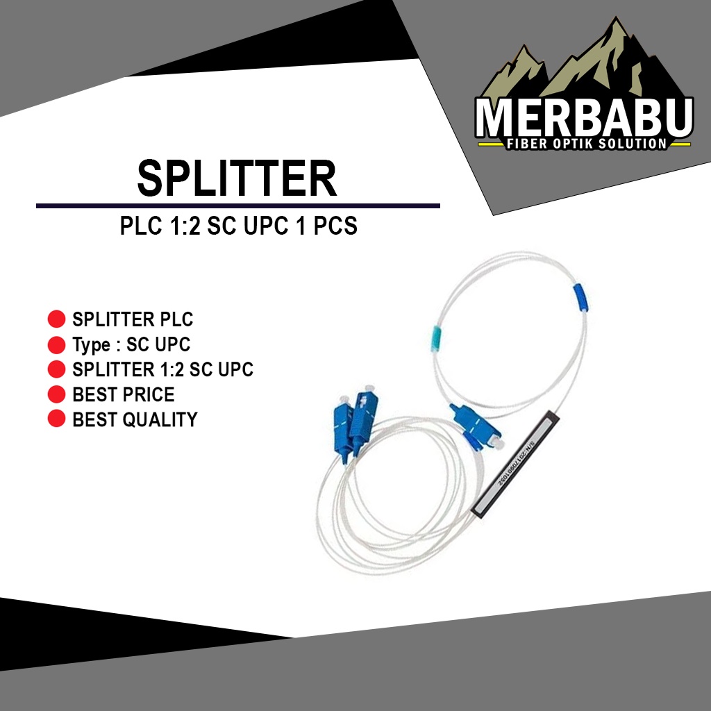 Splitter 1:2 sc upc/ Splitter 1:2 plc/splitter 1:2 sc upc