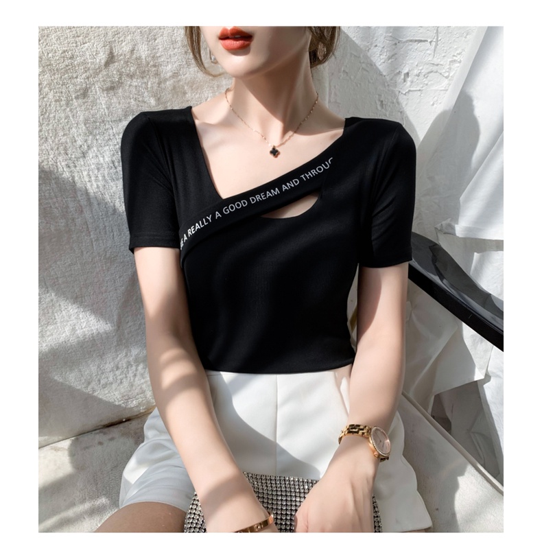 Baju Atasan Wanita Kaos Import Premium Model Korea Terbaru Short Sleeve Top Wanita Korean Style Leng