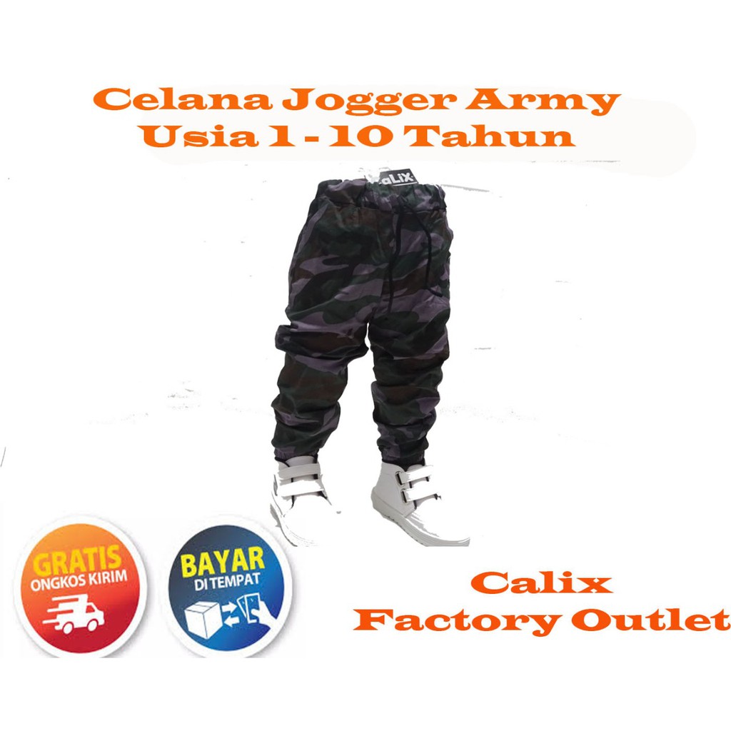 Celana Jogger Army 4-8thn Anak Murah KATUN STRECH