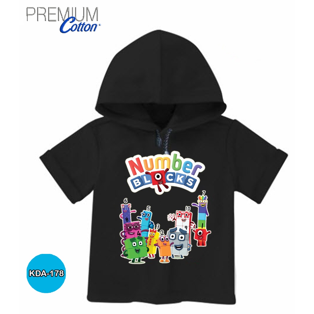 Baju Numberblocks Anak Baju Hoodie Katun Original #KDA-178