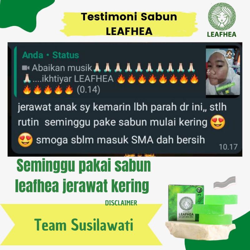 sabun dan serum leafhea