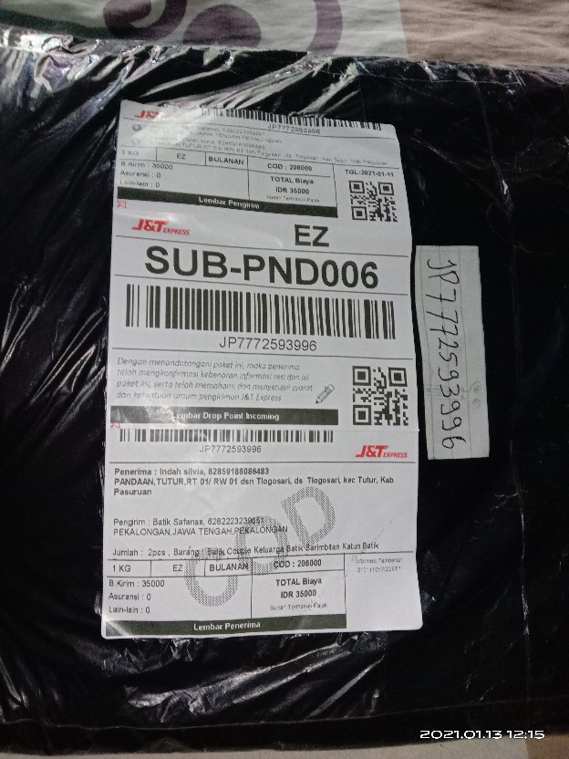 Batik Couple Keluarga Batik Sarimbitan Katun Batik Pekalongan Papa Mama