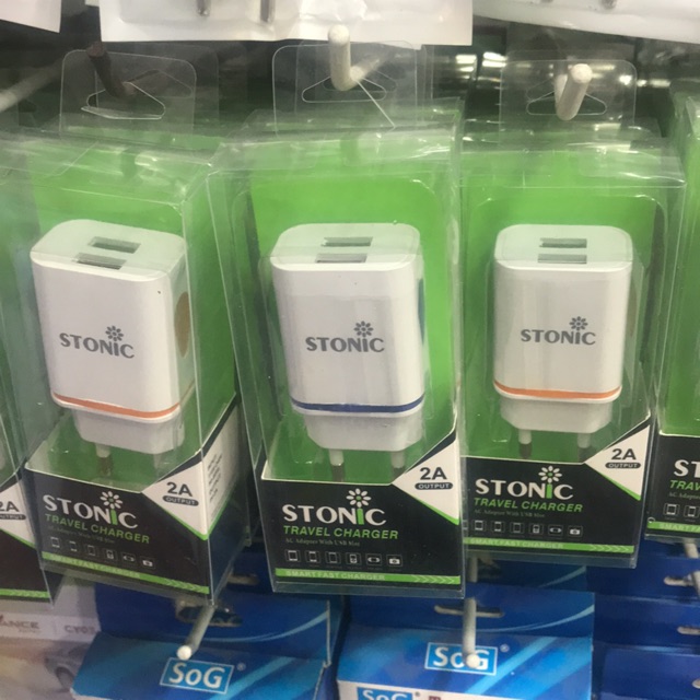 Batok charger Stonic 2usb 2A