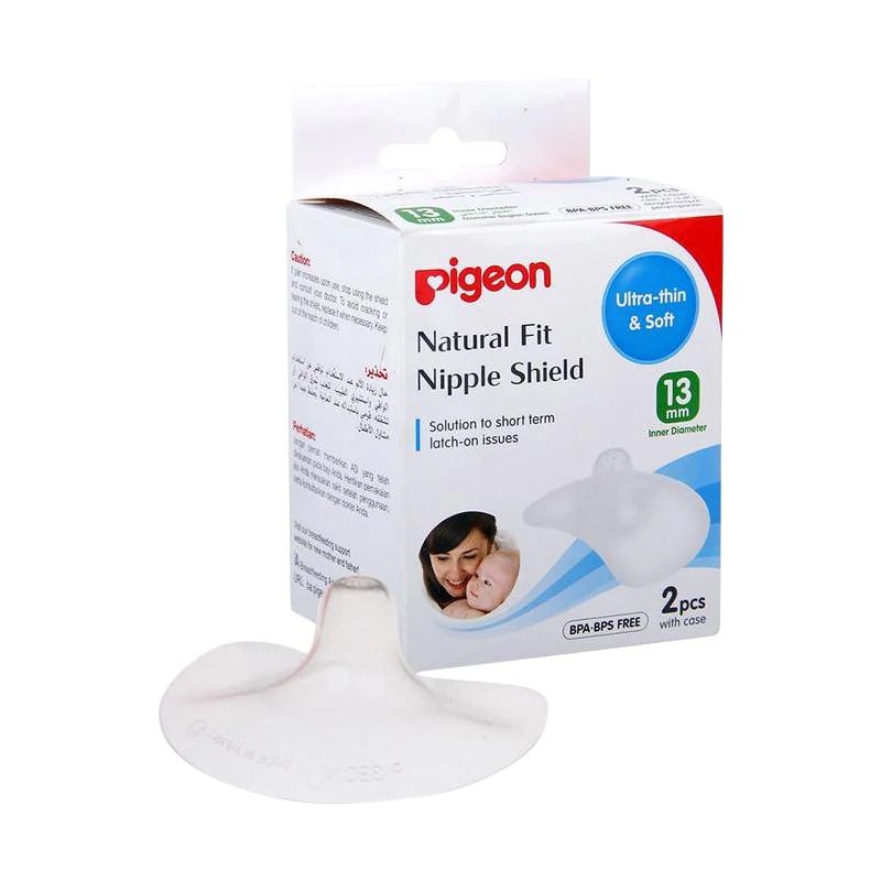 Pigeon Natural Fit Nipple Shield Silicone 13mm Pelindung Puting Menyusui Ibu Bayi