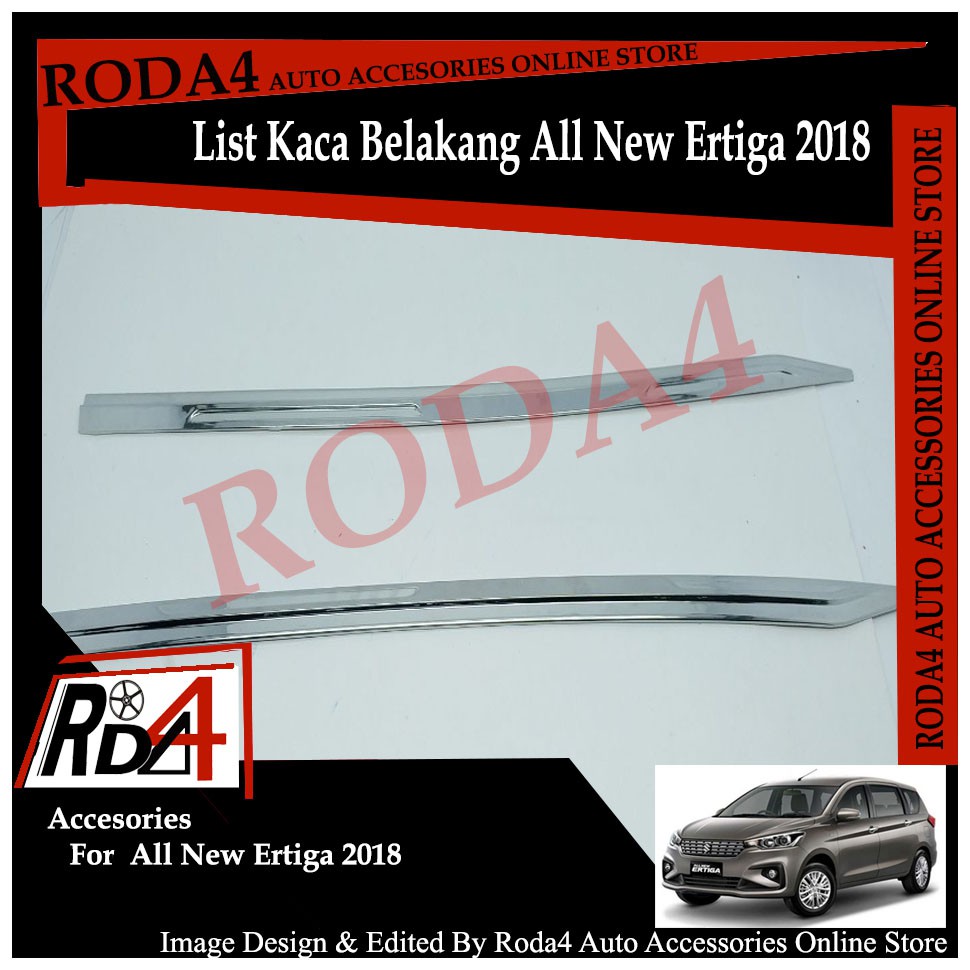 List Kaca Belakang Chrome All New Ertiga 2018