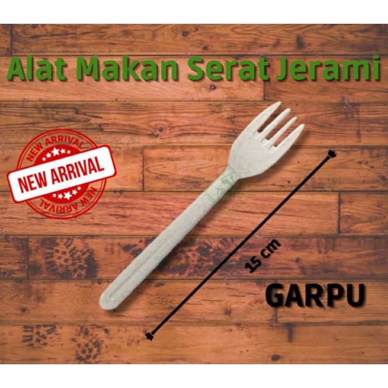 Sendok Garpu Set BPA FREE Gandum jerami microwave safe