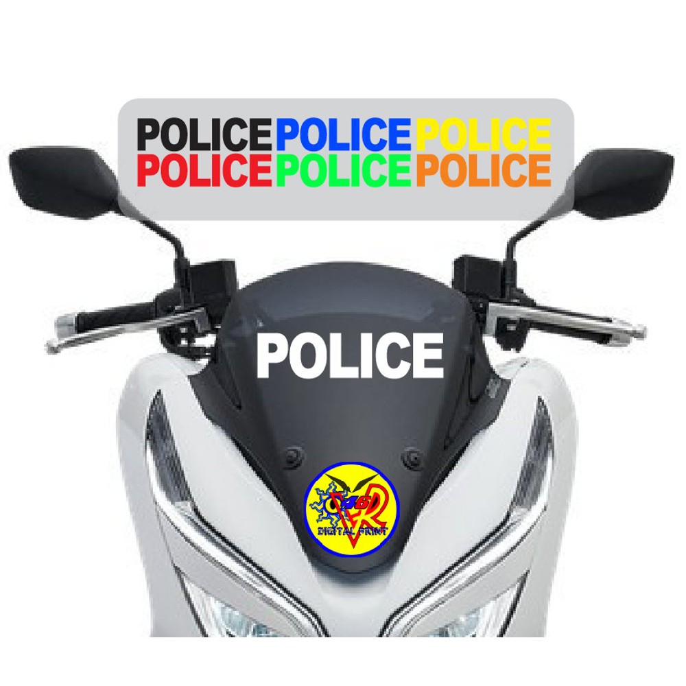 STICKER / STIKER POLICE WINDSHIELD PCX NMAX