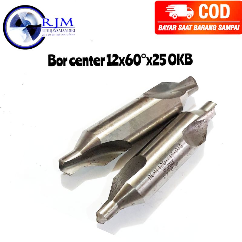 bor senter center drill 12mm OKB GUEHRING 12x60°x25 bukan yamawa