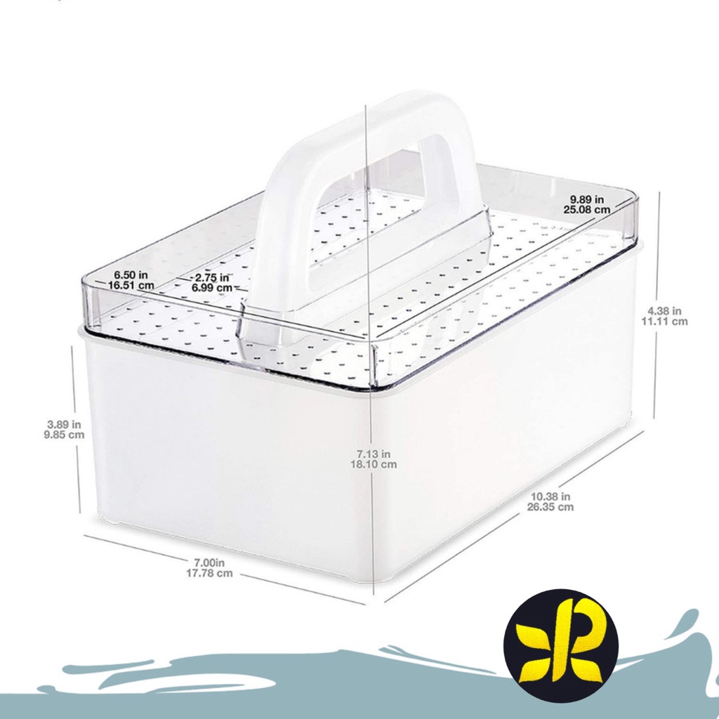 BOX PENYIMPANAN MAKANAN 2075 TRANSPARAN/STORAGE KULKAS AKRILIK