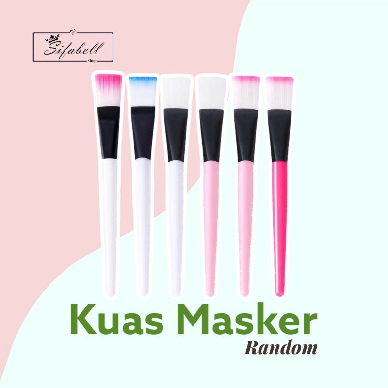 Kuas Masker Bening Silikon Transparan Make Up Brush