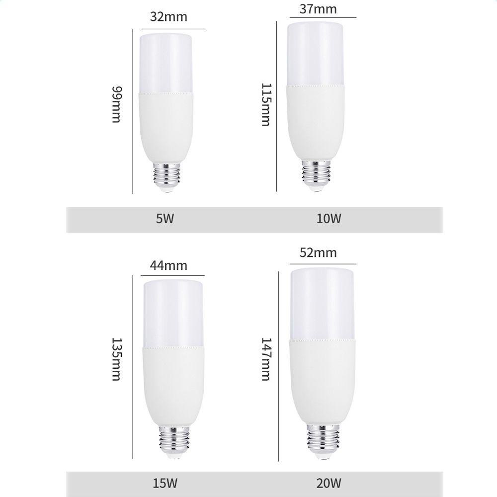 Nickolas1 Bohlam Led No Flicker 5W 10W 15W 20W Corn Stick Daylight Effect Untuk Indoor Rumah Dapur Pencahayaan Lampu Led