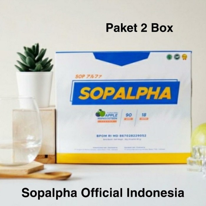 Kesehatan - Sopalpha Suplemen Kesehatan / Multivitamin, 2 Box = 36 Sachet