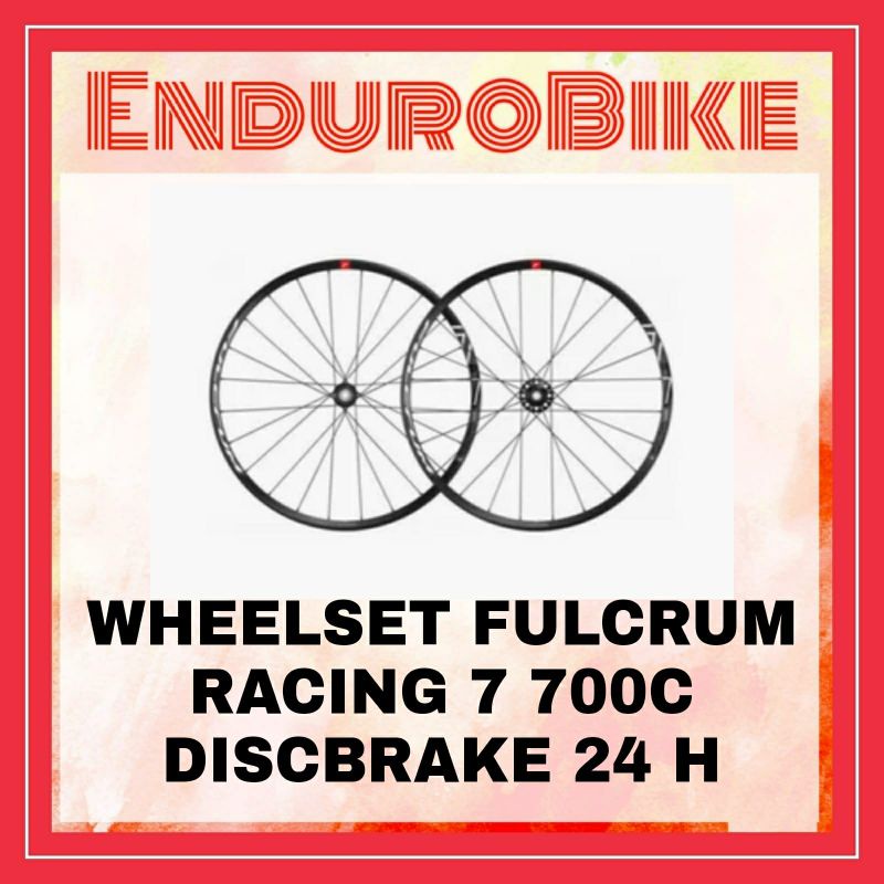 WHEELSET FULCRUM RACING 7 C17 RIM 700C DISCBRAKE 24H RC RC7 DB DISC ROAD ENDUROBIKE