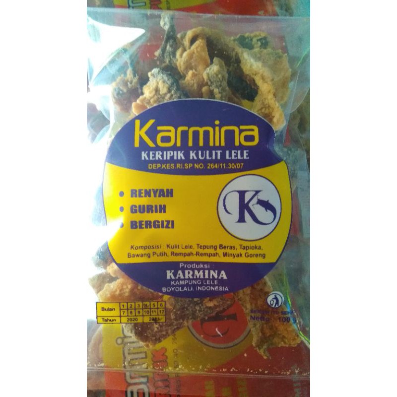 

KERIPIK LELE KARMINA 200gram Kulit Lele