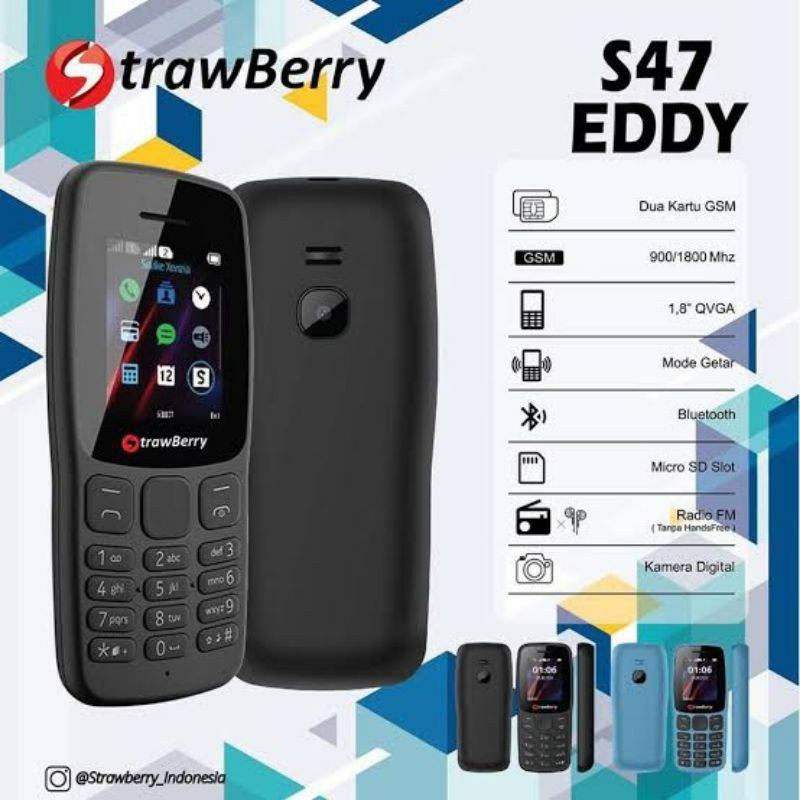 Hp Jadul Murah Strawberry S47 NEW