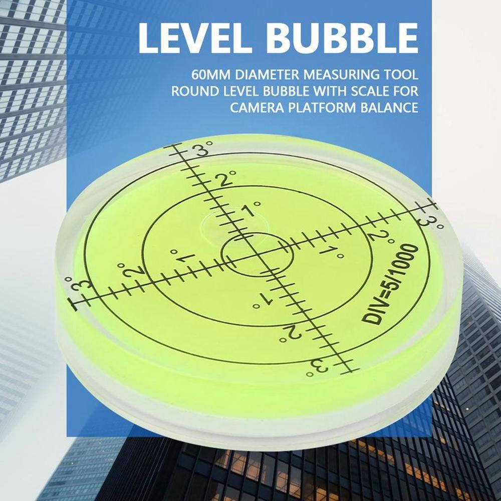 Lanfy Bubble Level 32mm Bulat Universal Alat Ukur Presisi Tinggi Lingkungan