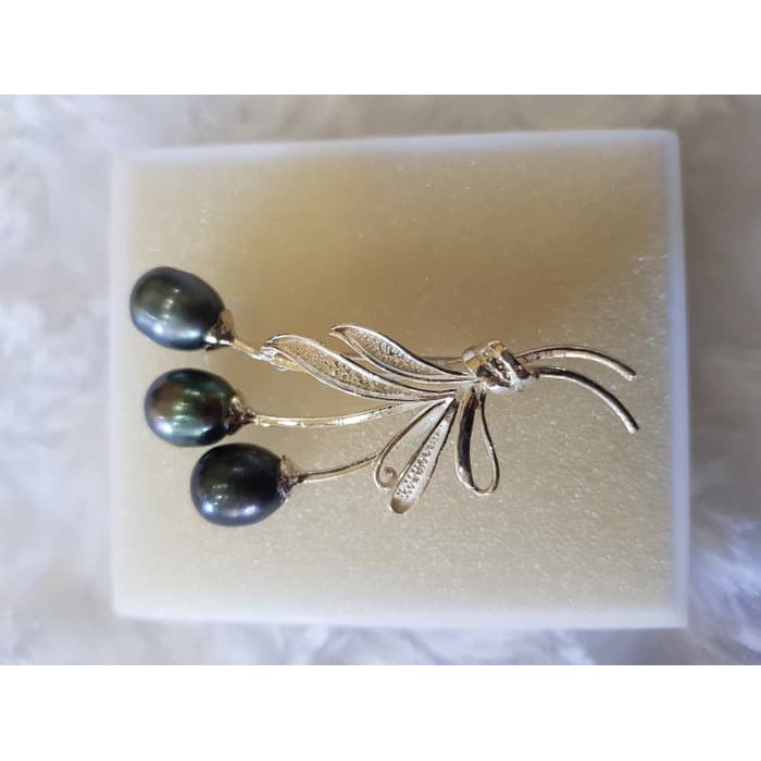 "Bros Perak Cantik Mutiara Air Tawar Super"