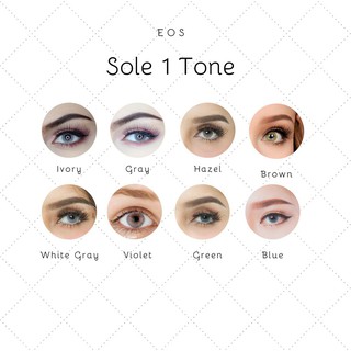 ORIGINAL Softlens EOS Sole 1T 1 Tone Warna  Ivory  White  