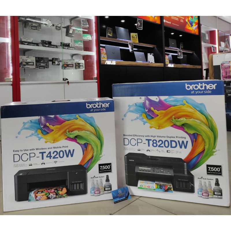 Printer Brother T420W Print Scan Copy Wifi