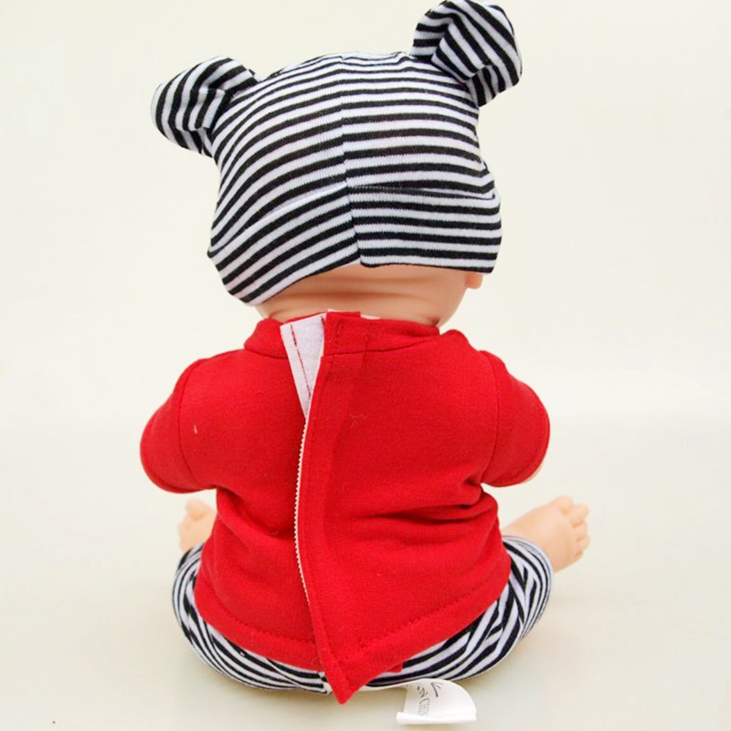 Mary 3Pcs/lot Setelan Piyama Beruang Lucu Memakai Fit 30cm Baby Untuk Boneka Reborn Baju Bayi