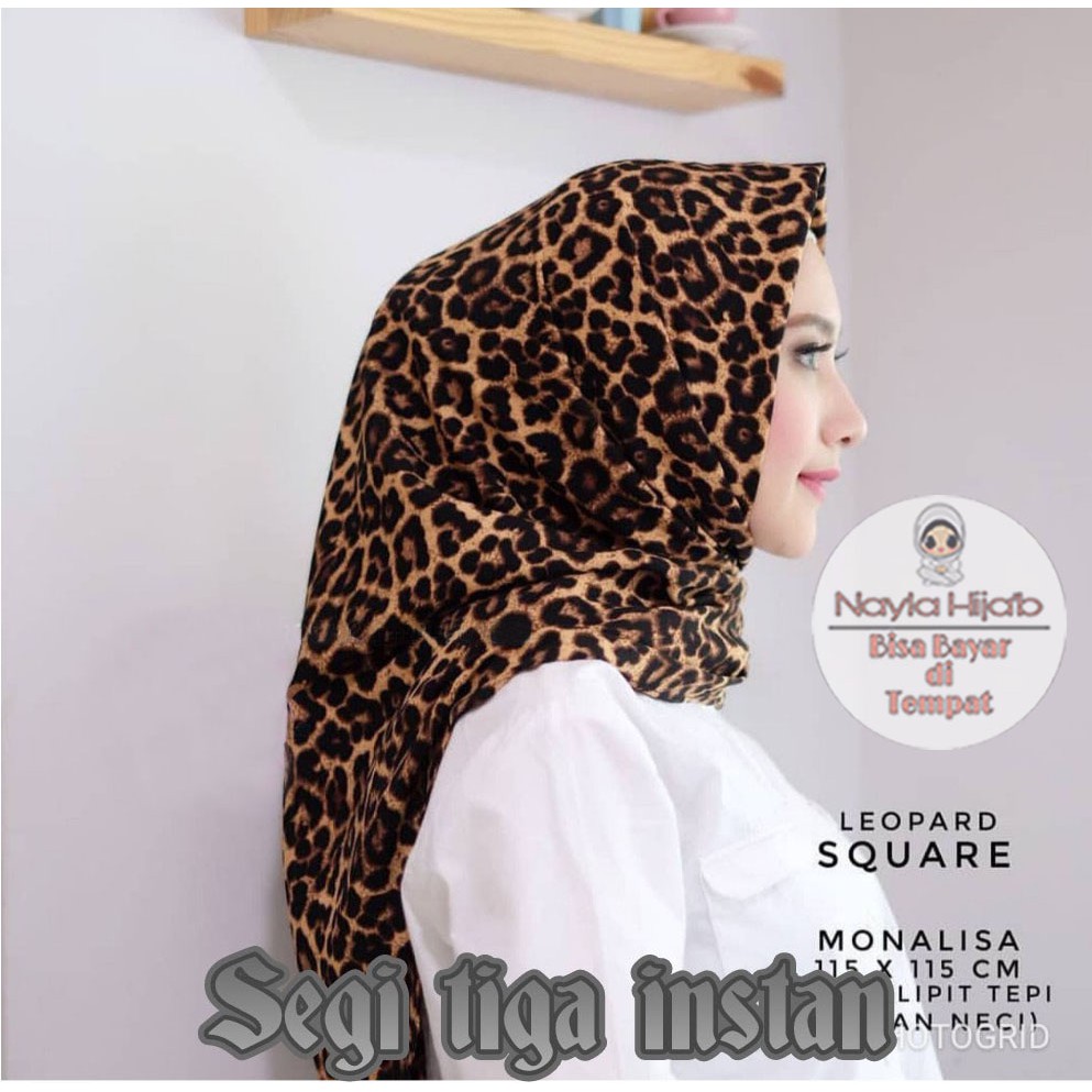 PROMO Hijab Segitiga Instan motif monalisa Kerudung Instan Motif Terlaris Nayla Hijab