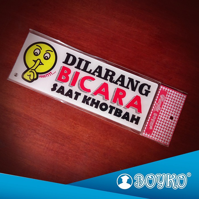 

Acrylic Sign / Papan Tanda "Dilarang Berbicara Saat Khotbah" [isi 6 pcs]